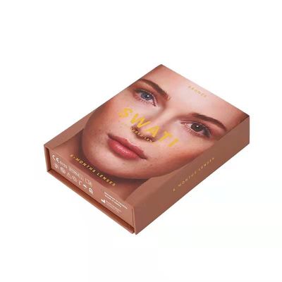calidad  Magnet Rigid Gift Box , Reusable Paper Box Cosmetics Contact Lens Packaging fábrica